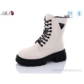 Черевики жіночі стильні Зима 5233 beige (6 пар р.36-41) "Aba" недорого оптом від прямого постачальника