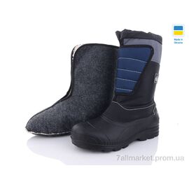 Чоботи з піни чоловічі Зима N094 чорний (8 пар р.41-45) "Inblue" недорого оптом від прямого постачальника