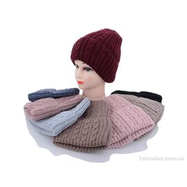 Фотография Женская шапка Зима KA160 mix флис (5 шт. р.сетка 54-56) "Red Hat" недорого оптом от прямого поставщика