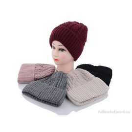 Фотография Женская шапка Зима KA162-1 mix флис (5 шт. р.сетка 54-56) "Red Hat" недорого оптом от прямого поставщика