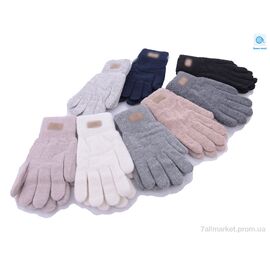 Фотография Перчатки женские Зима 7126 вовна mix (12 шт. р.сетка 6,5-8,5) "KUINH" недорого оптом от прямого поставщика