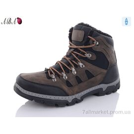 Черевики чоловічі стильні Зима MX2323 coffee (8 пар р.40-45) "Aba" недорого оптом від прямого постачальника