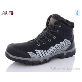 Черевики чоловічі стильні Зима MX6637 black (8 пар р.40-45) "Aba" недорого оптом від прямого постачальника