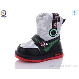 Фотография Дутики детские утепленные зима PWS237-B13 (8 пар р.27-32) "Леопард" недорого оптом от прямого поставщика