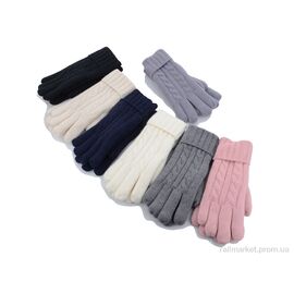 Рукавички жіночі Зима 3824 mix (12 шт. р.сітка6,5-8,5) "KUINH" недорого оптом від прямого постачальника