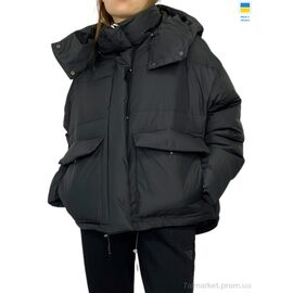 Фотография Куртка женская Зима 23355 чорний (4 шт. р.сетка S-XL) "Kram" недорого оптом от прямого поставщика