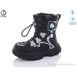 Дутики дитячі утеплені Зима 236-B1 світловідбивач (8 пар р.26-31) "Леопард" недорого оптом від прямого постачальника