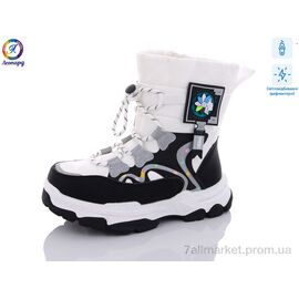 Дутики дитячі утеплені Зима 236-B10 світловідбивач (8 пар р.26-31) "Леопард" недорого оптом від прямого постачальника