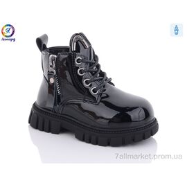 Черевики дитячі зручні Зима G8012-D1 (8 пар р.23-27) "Леопард" недорого оптом від прямого постачальника