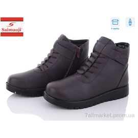 Фотография Ботинки женские стильные зима B01-10 (8 пар р.37-42) "Saimaoji" недорого оптом от прямого поставщика
