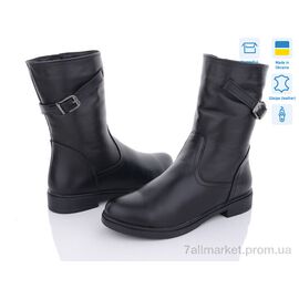 Чоботи жіночі зручні Зима 725 чорний (6 пар р.37-42) "Mona Lisa" недорого оптом від прямого постачальника