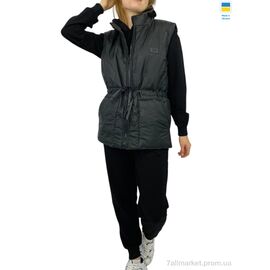 Спортивний костюм жіночий Зима 25.527 чорній норма (3 шт. р.сіткаS-L) "Kram" недорого оптом від прямого постачальника