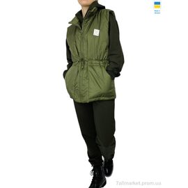 Спортивний костюм жіночий Зима 25.527 хакі батал (3 шт. р.сіткаXL-2XL) "Kram" недорого оптом від прямого постачальника