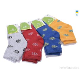 Фотография Носочки для детей Зима 410 (07161) mix (12 шт. р.сетка 26-35) "Obuvok" недорого оптом от прямого поставщика