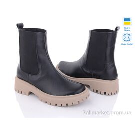 Черевики жіночі стильні Зима 489 ч.б. к. хутро (6 пар р.36-40) "G-Aira" недорого оптом від прямого постачальника