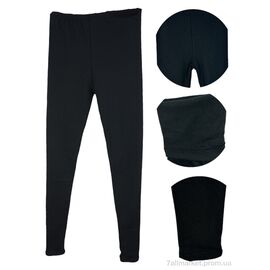 Фотография Лосинсы женские Зима EF003-1 black (3 шт. р.сетка 5XL-7XL) "Banko" недорого оптом от прямого поставщика