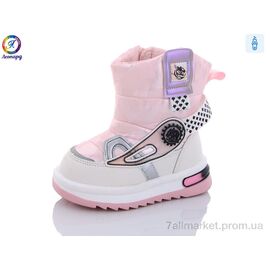 Дутики дитячі утеплені Зима 3312-C11 (8 пар р.22-27) "Леопард" недорого оптом від прямого постачальника