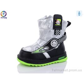 Дутики дитячі утеплені Зима 3312-B13 (8 пар р.27-32) "Леопард" недорого оптом від прямого постачальника