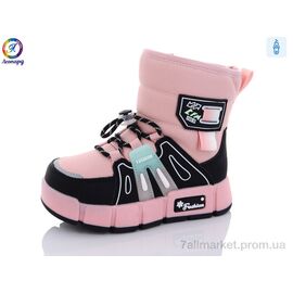 Дутики дитячі утеплені Зима 3315-B11 (8 пар р.27-32) "Леопард" недорого оптом від прямого постачальника