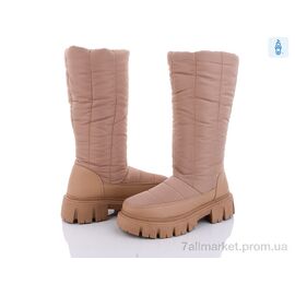 Чоботи жіночі зручні Зима 20-1007-2 khaki (8 пар р.36-41) "Violeta" недорого оптом від прямого постачальника