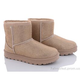 Уггі жіночі утеплені Зима 20-991-2 beige (8 пар р.36-41) "Violeta" недорого оптом від прямого постачальника