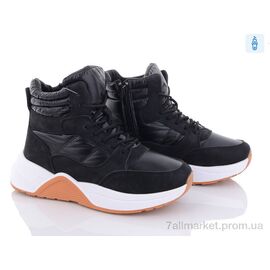 Фотография Ботинки женские стильные зима 9-783 black (8 пар р.36-41) "Violeta" недорого оптом от прямого поставщика