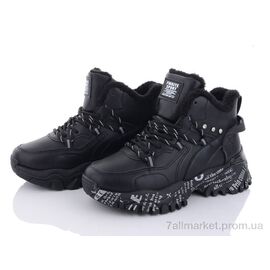 Фотография Ботинки женские стильные зима 20-1003-1 black (8 пар р.36-41) "Violeta" недорого оптом от прямого поставщика