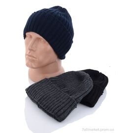 Фотография Шапка мужская Зима KA173 mix флис (5 шт. р.сетка 54-62) "Red Hat" недорого оптом от прямого поставщика