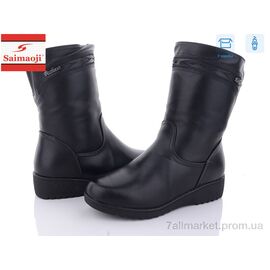 Чоботи жіночі зручні Зима A18-1 (8 пар р.37-41) "Saimaoji" недорого оптом від прямого постачальника