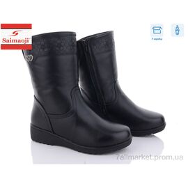 Чоботи жіночі зручні Зима A19-1 (8 пар р.37-41) "Saimaoji" недорого оптом від прямого постачальника