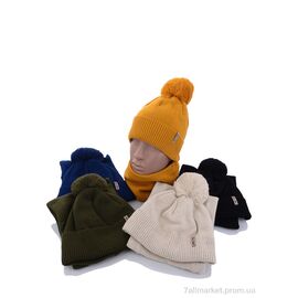 Шапка дитяча Зима Набір шапка+баф mix (3 шт. р.сіткаOne size) "VIOLA" недорого оптом від прямого постачальника