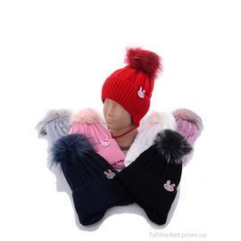 Шапка дитяча Зима KA-M124 mix флис (5 шт. р.сітка48-52) "Red Hat" недорого оптом від прямого постачальника