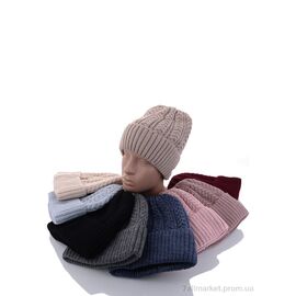 Фотография Женская шапка Зима KA-F16 mix флис (5 шт. р.сетка 54-58) "Red Hat" недорого оптом от прямого поставщика