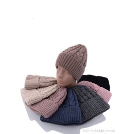 Фотография Женская шапка Зима KA-M104 mix флис (5 шт. р.сетка 54-58) "Red Hat" недорого оптом от прямого поставщика