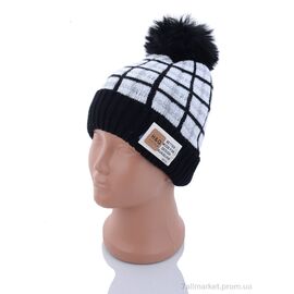 Шапка дитяча Зима KA180-1 black травка (5 шт. р.сітка46-50) "Red Hat" недорого оптом від прямого постачальника