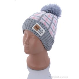 Шапка дитяча Зима KA180-3 grey травка (5 шт. р.сітка46-50) "Red Hat" недорого оптом від прямого постачальника