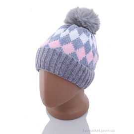 Шапка дитяча Зима KA182-3 grey травка (5 шт. р.сітка50-54) "Red Hat" недорого оптом від прямого постачальника