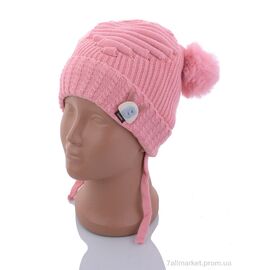 Шапка дитяча Зима KA184-2 pink травка (5 шт. р.сітка44-46) "Red Hat" недорого оптом від прямого постачальника