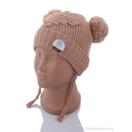 Шапка дитяча Зима KA184-5 brown травка (5 шт. р.сітка44-46) "Red Hat" недорого оптом від прямого постачальника