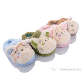 Фотография Тапки детские домашние зима C109 mix (12 пар р.30-35) "Deshman" недорого оптом от прямого поставщика