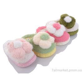 Фотография Тапки детские домашние зима C110 mix (12 пар р.30-35) "Deshman" недорого оптом от прямого поставщика