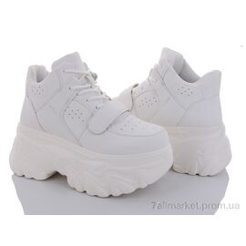 Черевики жіночі стильні Зима 197-158 white (8 пар р.36-41) "Violeta" недорого оптом від прямого постачальника