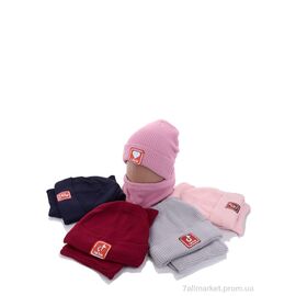 Фотография Женская шапка Зима KA489 комплект mix (5 шт. р.сетка 48-50) "Red Hat" недорого оптом от прямого поставщика