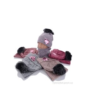 Фотография Женская шапка Зима KA477 комплект mix (5 шт. р.сетка 48-52) "Red Hat" недорого оптом от прямого поставщика