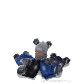 Шапка дитяча Зима KA480 комплект mix (5 шт. р.сітка48-50) "Red Hat" недорого оптом від прямого постачальника