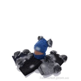 Шапка дитяча Зима KA485 комплект mix (5 шт. р.сітка48-50) "Red Hat" недорого оптом від прямого постачальника