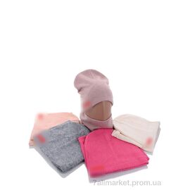 Фотография Женская шапка Зима KA362 комплект mix (5 шт. р.сетка 50-52) "Red Hat" недорого оптом от прямого поставщика