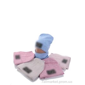 Фотография Женская шапка Зима KA377 комплект mix (5 шт. р.сетка 50-54) "Red Hat" недорого оптом от прямого поставщика