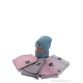 Фотография Женская шапка Зима KA380 комплект mix (5 шт. р.сетка 48-52) "Red Hat" недорого оптом от прямого поставщика