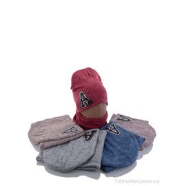 Фотография Женская шапка Зима KA374 комплект mix (5 шт. р.сетка 48-52) "Red Hat" недорого оптом от прямого поставщика